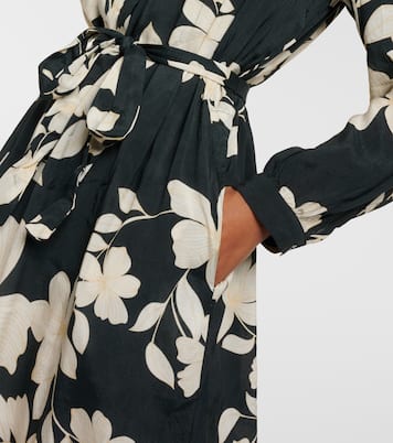 Josepha floral midi dress | Velvet