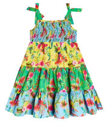 Printed tiered cotton dress | Patachou