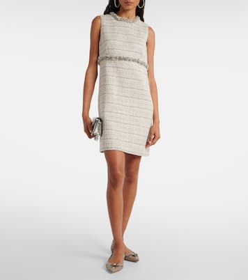 Embellished leather-trimmed ballet flats | Rene Caovilla