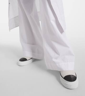 Monili canvas slip-on shoes | Brunello Cucinelli