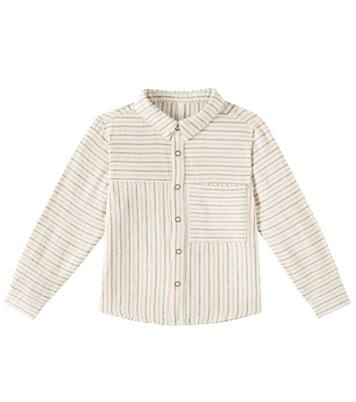 Walker pinstripe linen-blend shirt | Rylee + Cru