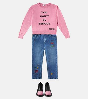 Leather boots | Moschino Kids