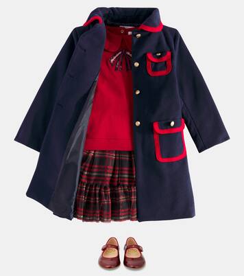 Embroidered cotton and tulle sweater dress | Patachou