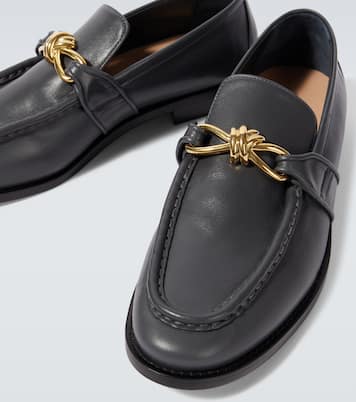 Astaire Knot leather loafers | Bottega Veneta