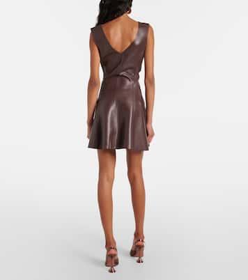 Minikleid aus Lederimitat | Norma Kamali