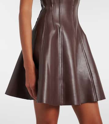 Minikleid aus Lederimitat | Norma Kamali