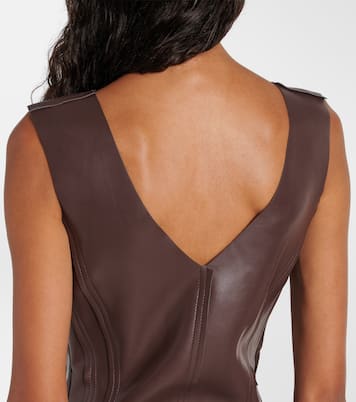 Minikleid aus Lederimitat | Norma Kamali