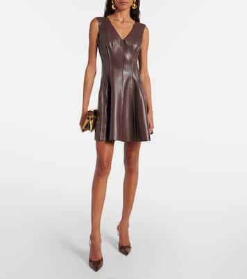 Minikleid aus Lederimitat | Norma Kamali