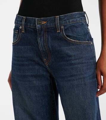 Jeans anchos Kerrie de tiro medio | Khaite