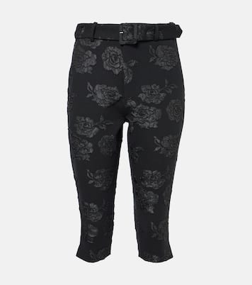 Caprihose aus Jacquard | Rotate