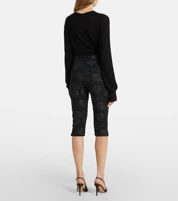 Caprihose aus Jacquard | Rotate