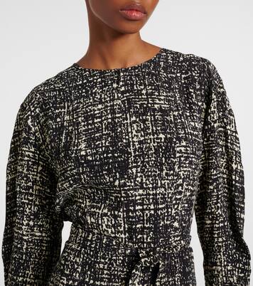 Bedrucktes Midikleid Harlow aus Crêpe | Proenza Schouler