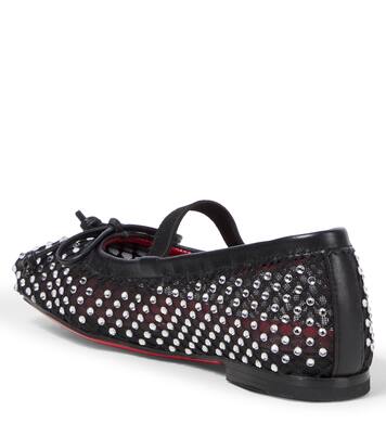 Ballerine Baballet in mesh con cristalli | Christian Louboutin Kids
