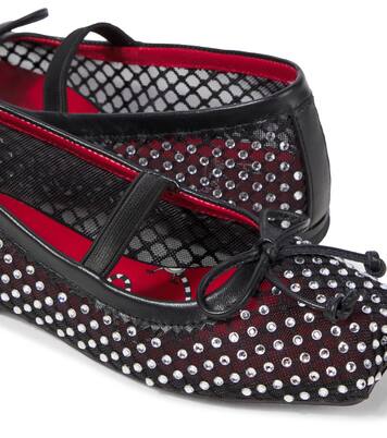 Ballerine Baballet in mesh con cristalli | Christian Louboutin Kids