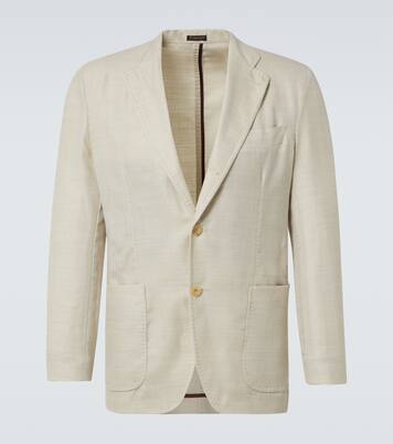 Blazer aus Wolle, Seide und Leinen | Rubinacci