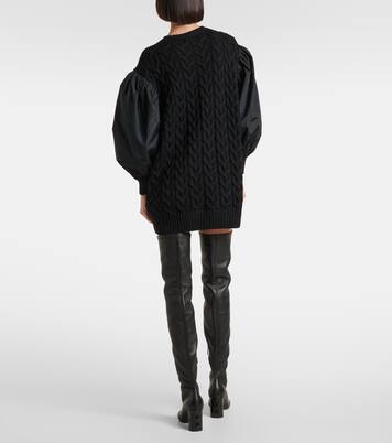 فستان قصير محبوك من الصوف Ancella | Max Mara