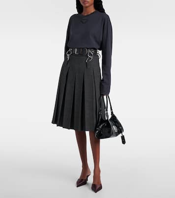 Tote Bag Medium aus Leder | Prada