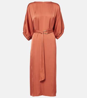 Robe midi Laurel en satin | Velvet