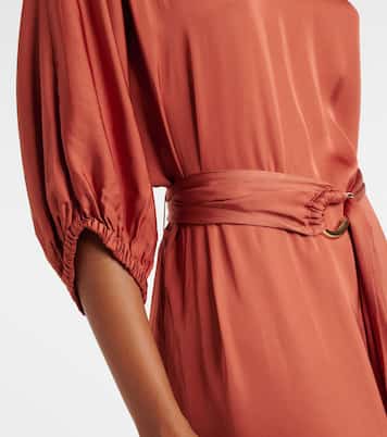 Robe midi Laurel en satin | Velvet