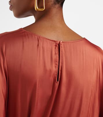 Robe midi Laurel en satin | Velvet