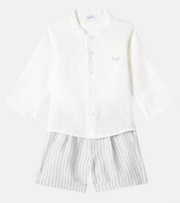 Bebé - set de camisa y bermudas de lino | Il Gufo