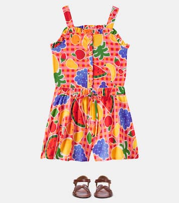 Gingham printed cotton top and shorts | Fábula