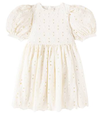 Creta balloon-sleeve cotton-blend dress | The New Society