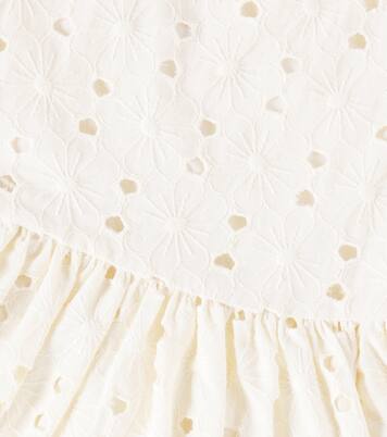 Creta balloon-sleeve cotton-blend dress | The New Society