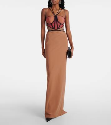 Robe bustier longue Leila | Nensi Dojaka