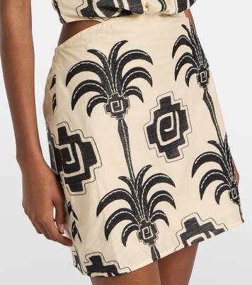 Abito corto Pintaderas con ricamo | Johanna Ortiz