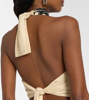 Abito corto Pintaderas con ricamo | Johanna Ortiz