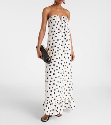 Vestido bustier de lunares | Adriana Degreas