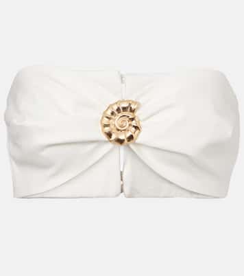 Verziertes Top aus einem Baumwollgemisch | Adriana Degreas