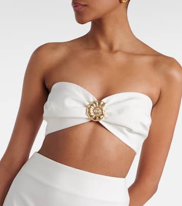 Verziertes Top aus einem Baumwollgemisch | Adriana Degreas