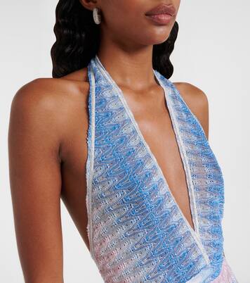 Zigzag ombré lamé romper | Missoni