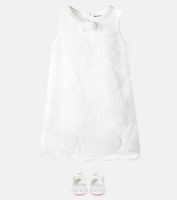 Jane strass satin ballet flats | Christian Louboutin Kids