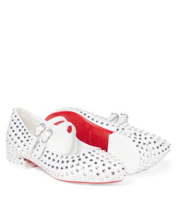 Jane strass satin ballet flats | Christian Louboutin Kids