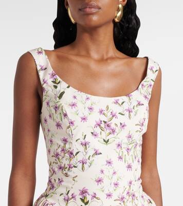 Pluma floral cotton minidress | Agua by Agua Bendita