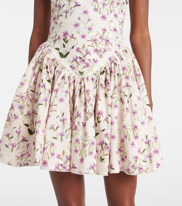 Pluma floral cotton minidress | Agua by Agua Bendita