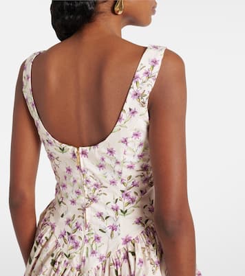 Pluma floral cotton minidress | Agua by Agua Bendita