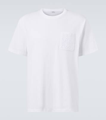 Camiseta de jersey de algodón con anagrama | Loewe