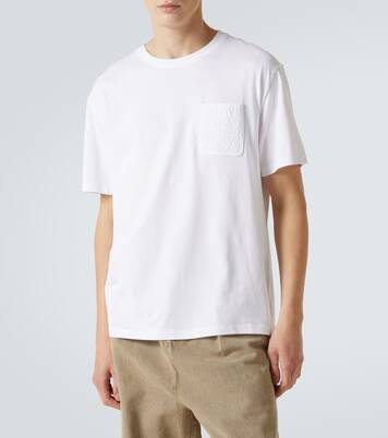 Camiseta de jersey de algodón con anagrama | Loewe