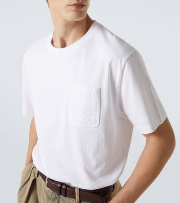Camiseta de jersey de algodón con anagrama | Loewe