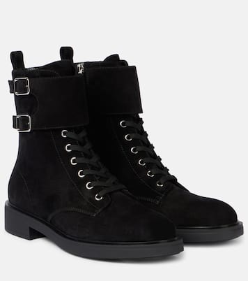 Suede combat boots | Gianvito Rossi