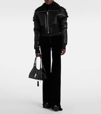 Flight cropped leather jacket | Rick Owens