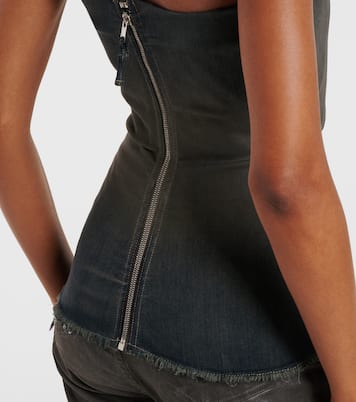 Denim corset | Rick Owens