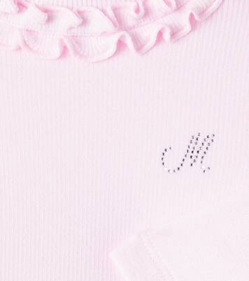 Baby embellished ruffled shirt | Monnalisa