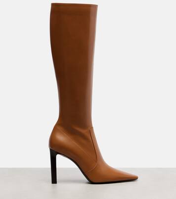 Francoise 95 leather knee-high boots | Saint Laurent