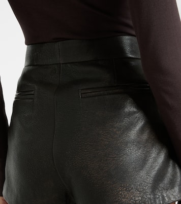 Low-Rise Shorts aus Leder  | Alex Perry