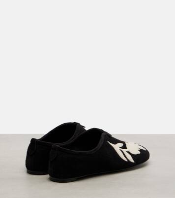 Floaty embroidered flats | Loro Piana